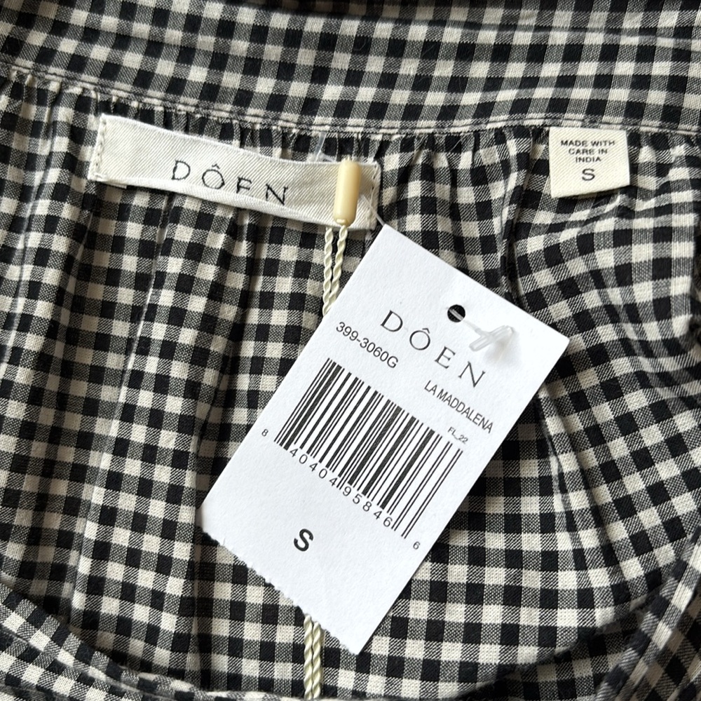 NWT DÔEN Sebastiane 🐚 La Madalena Gingham Skirt Size S - Picture 6 of 8